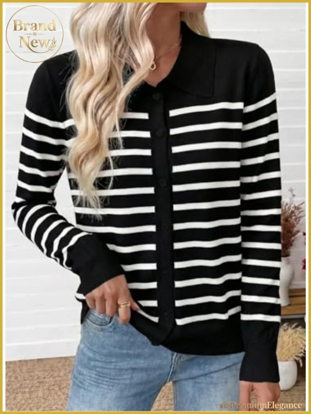 Wool Blend Button Down Cardigan Lightweight Fall Knit